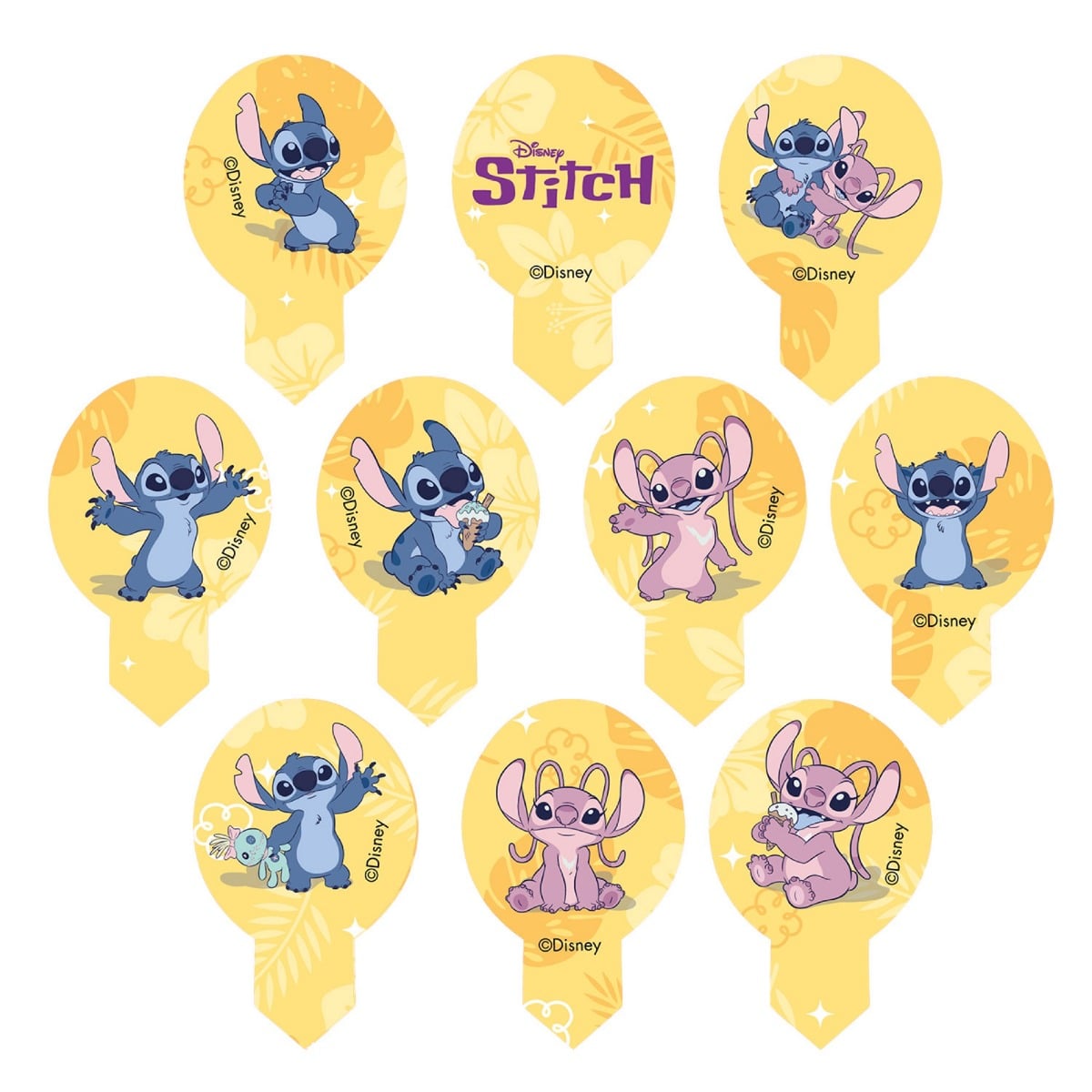 Minis Disques Comestibles - Stitch