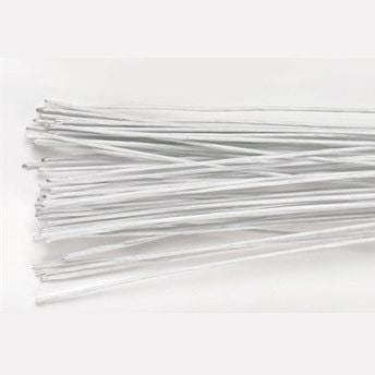 Tige à fleur blanche - Calibre 24 (50pcs)