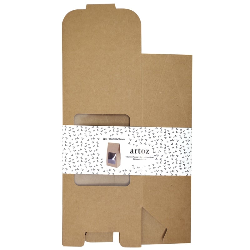 Sacs en papier avec fenêtre