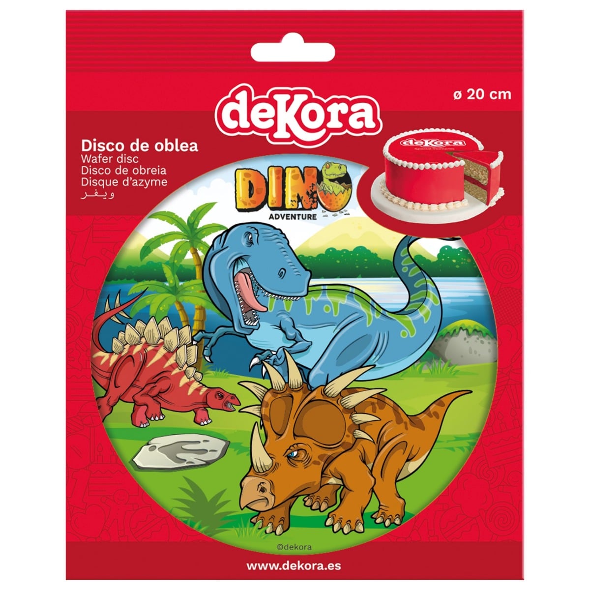 Disque comestible - Dinosaure (20cm)