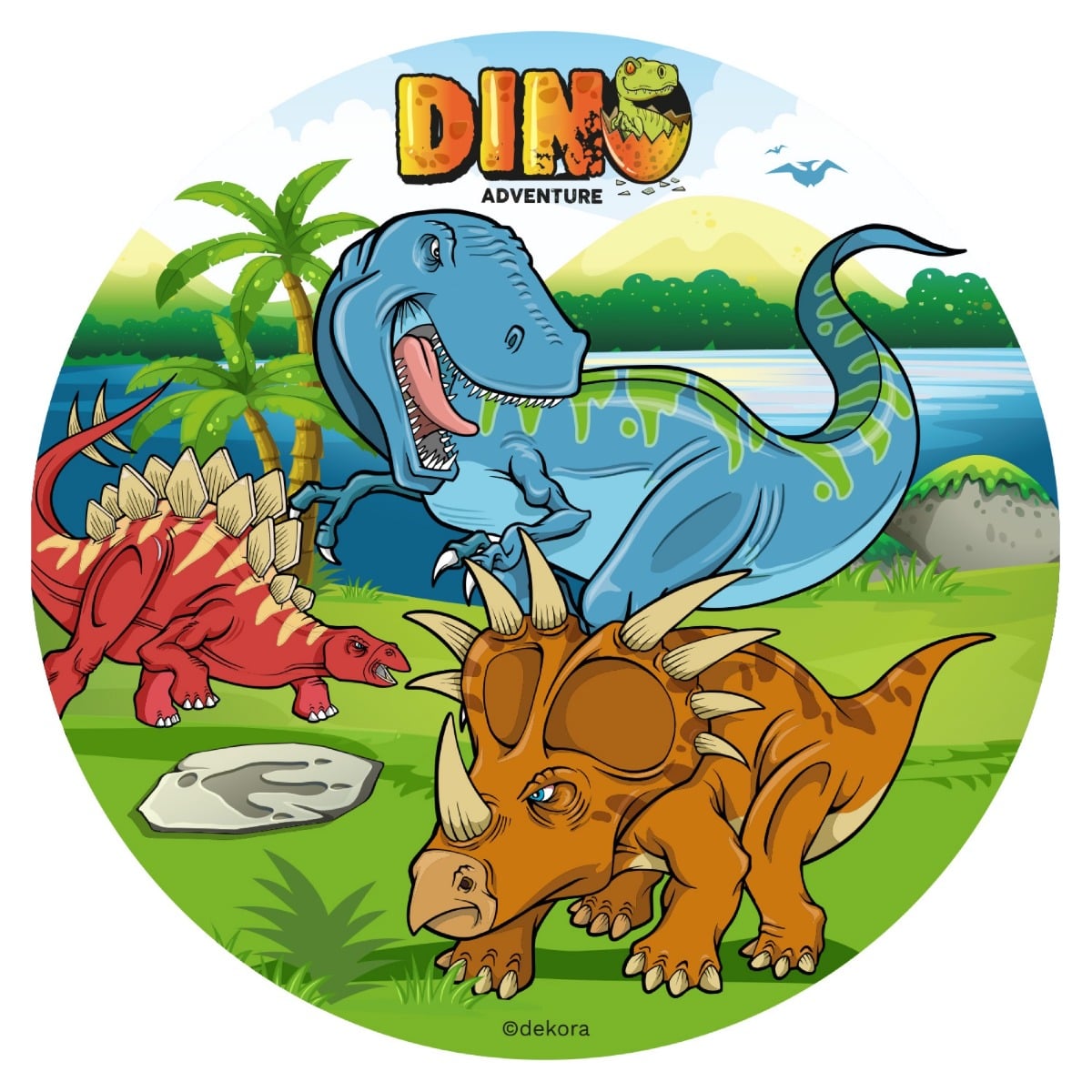 Disque comestible - Dinosaure (20cm)