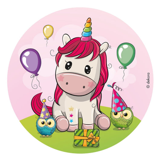 Disque comestible - Licorne (20cm)