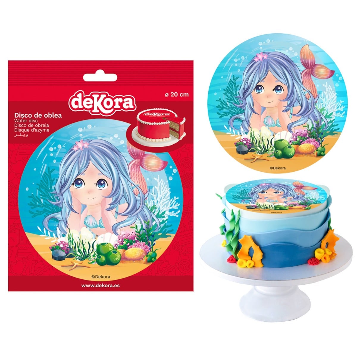 Disque comestible - Sirène (20cm)