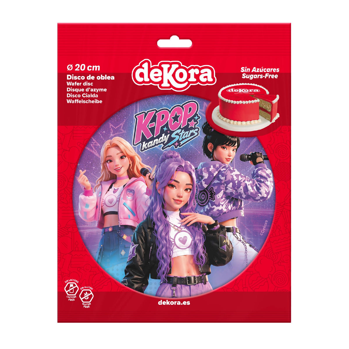 Disque azyme KPop Kandy Stars (20cm)