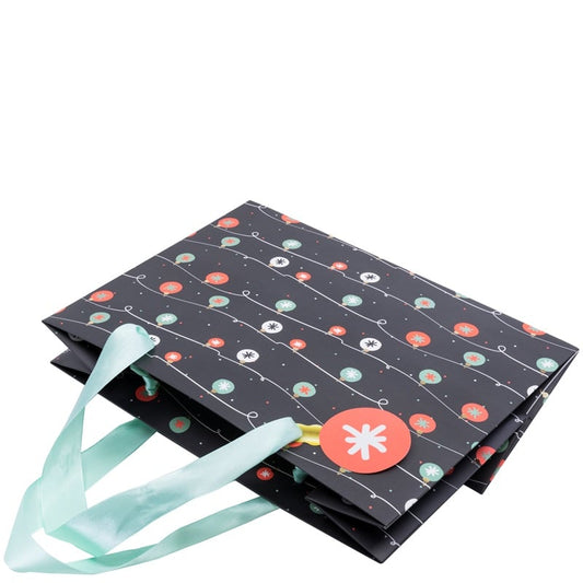 Sac cadeau M - Guirlandes de noël