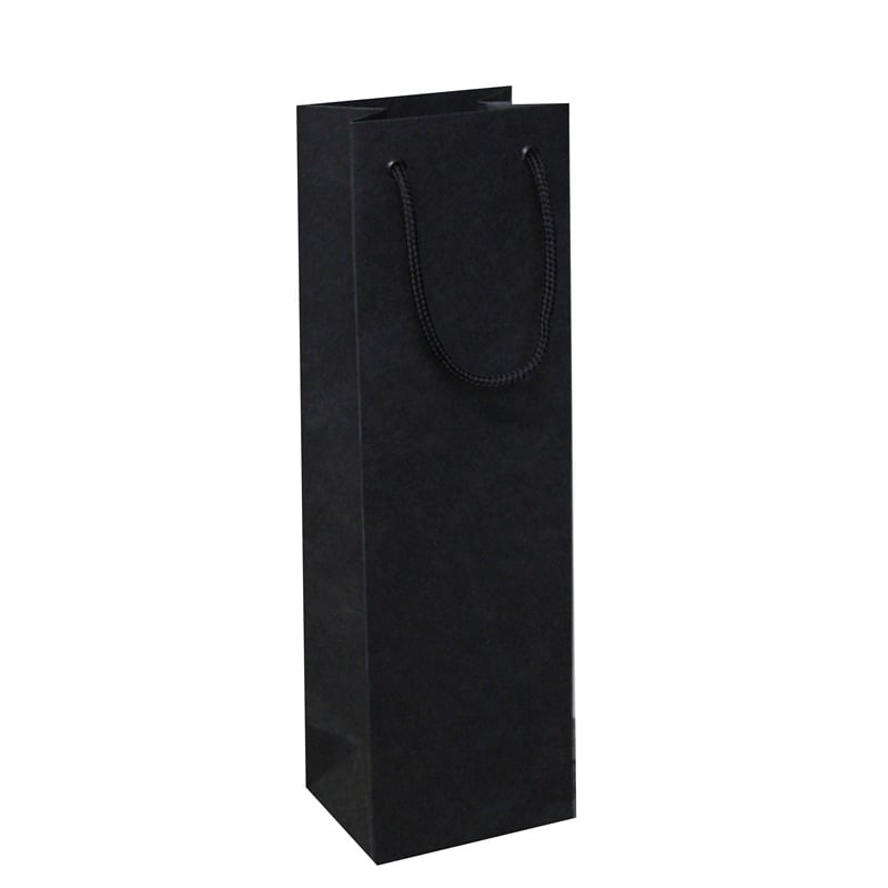 Sac cadeau pour bouteille - Noir