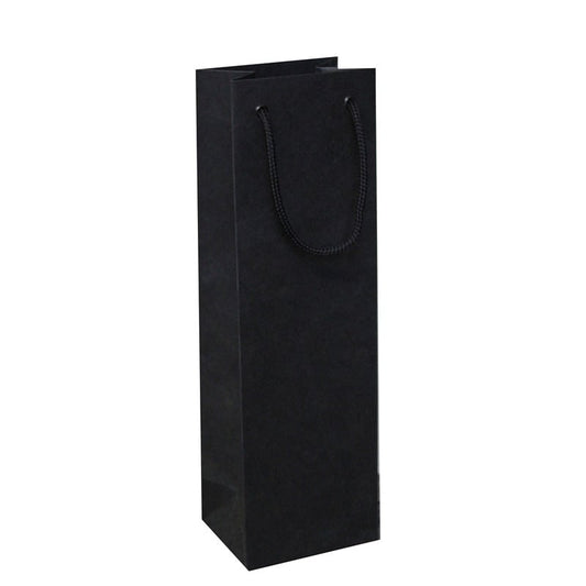 Sac cadeau pour bouteille - Noir