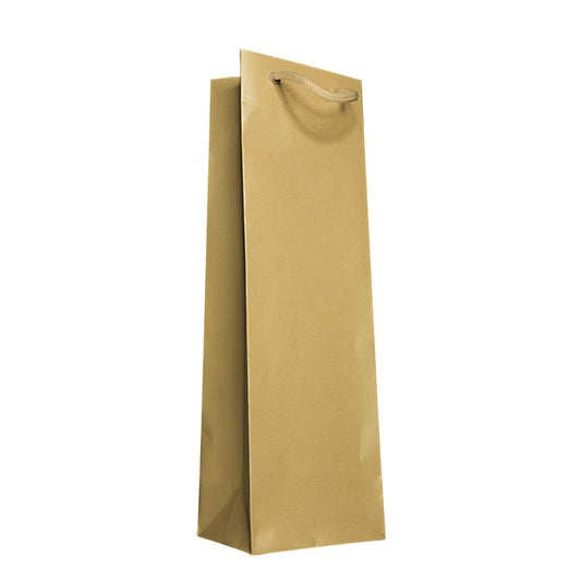 Sac cadeau pour bouteille - Doré