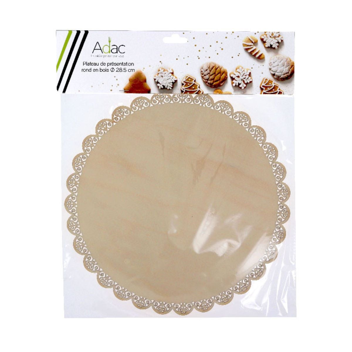 Plateau rond en bois