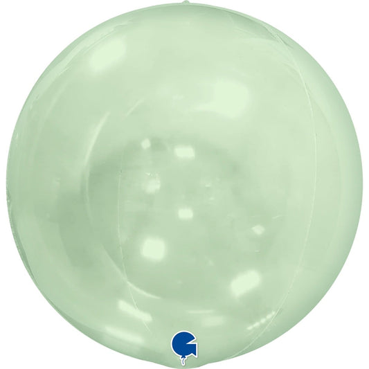 Ballon Globe 4D - Transparent Vert (38cm)