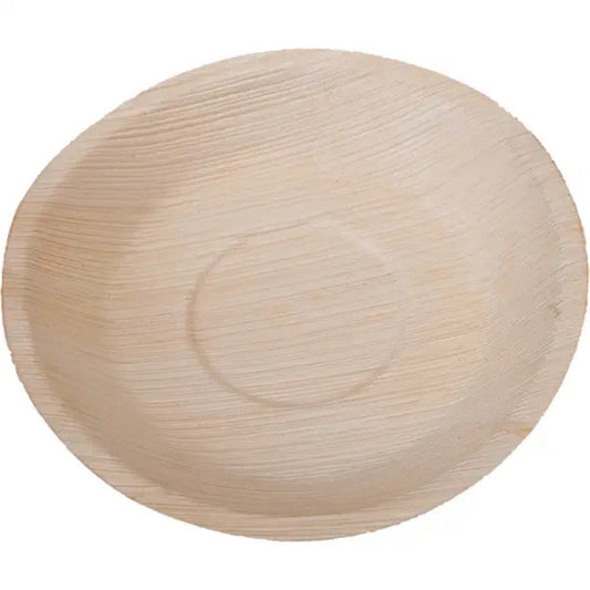 Assiettes rondes en feuille de palmier (25pcs)