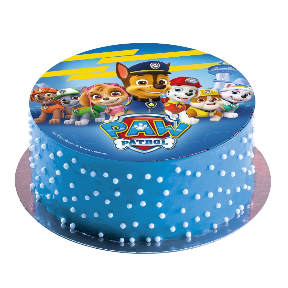 Disque comestible - Pat'Patrouille Bleu Foncé (20cm)