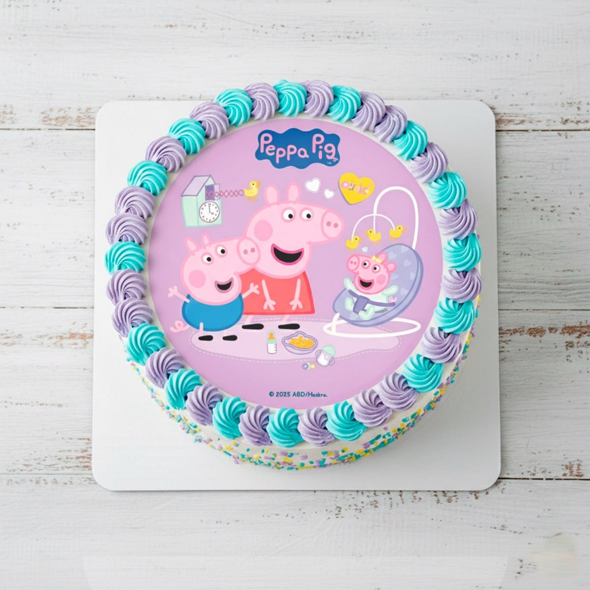 Disque comestible - Peppa Pig New Baby 20cm