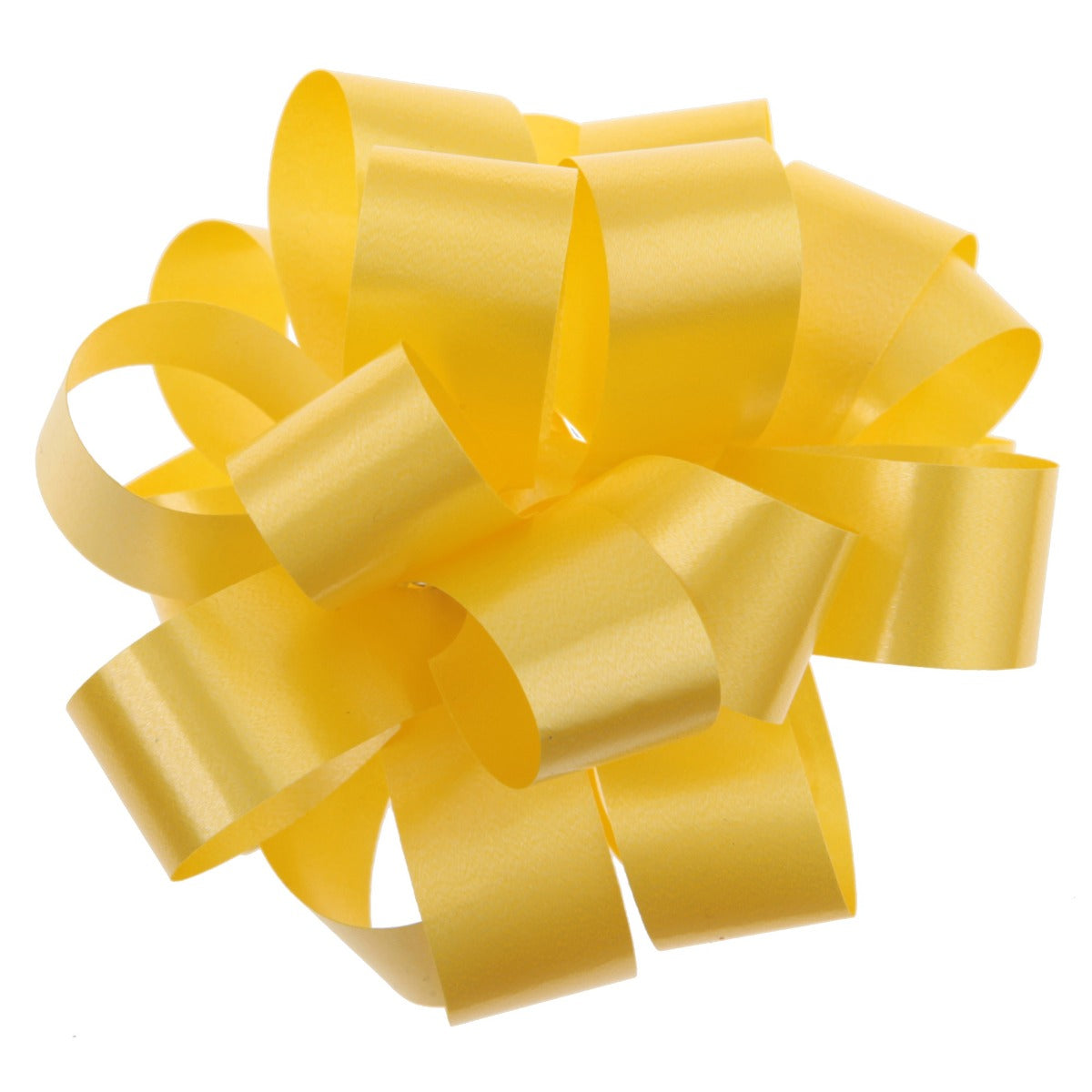 Bobine noeud automatique Uni - Jaune ø9cm (40m)