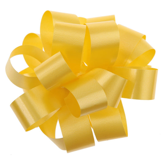 Bobine noeud automatique Uni - Jaune ø9cm (40m)