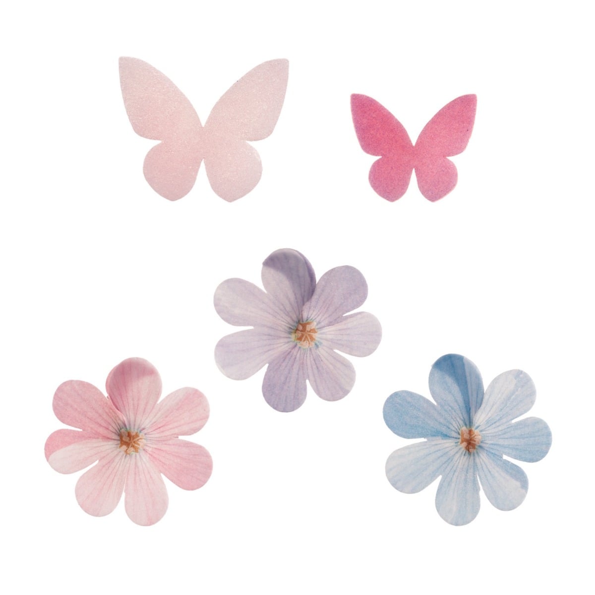 Mix Fleurs et Papillons (5pcs)