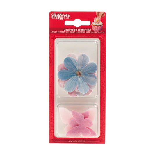 Mix Fleurs et Papillons (5pcs)