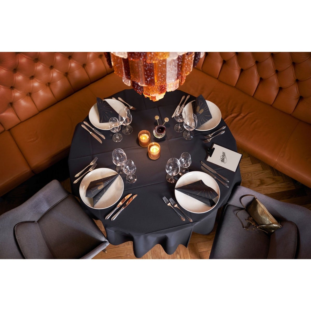 Nappe ronde Evolin® Ø 240 cm - Noir