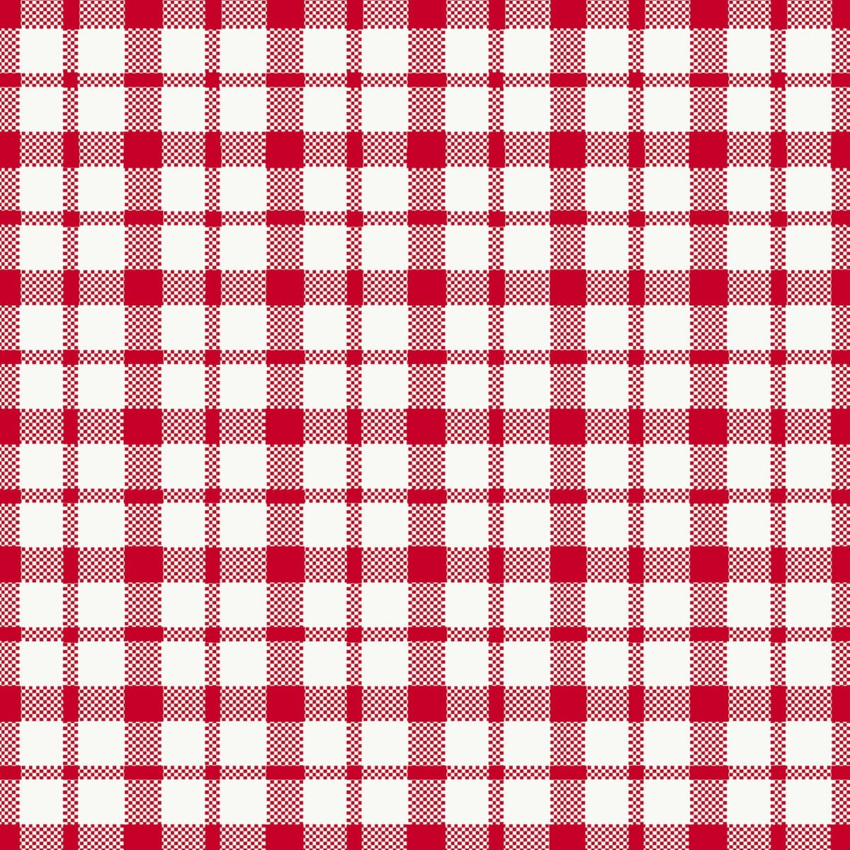 Serviette à carreaux rouge (60pcs)