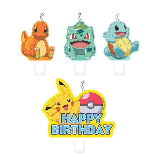 Bougies Pokémon (4 pièces)