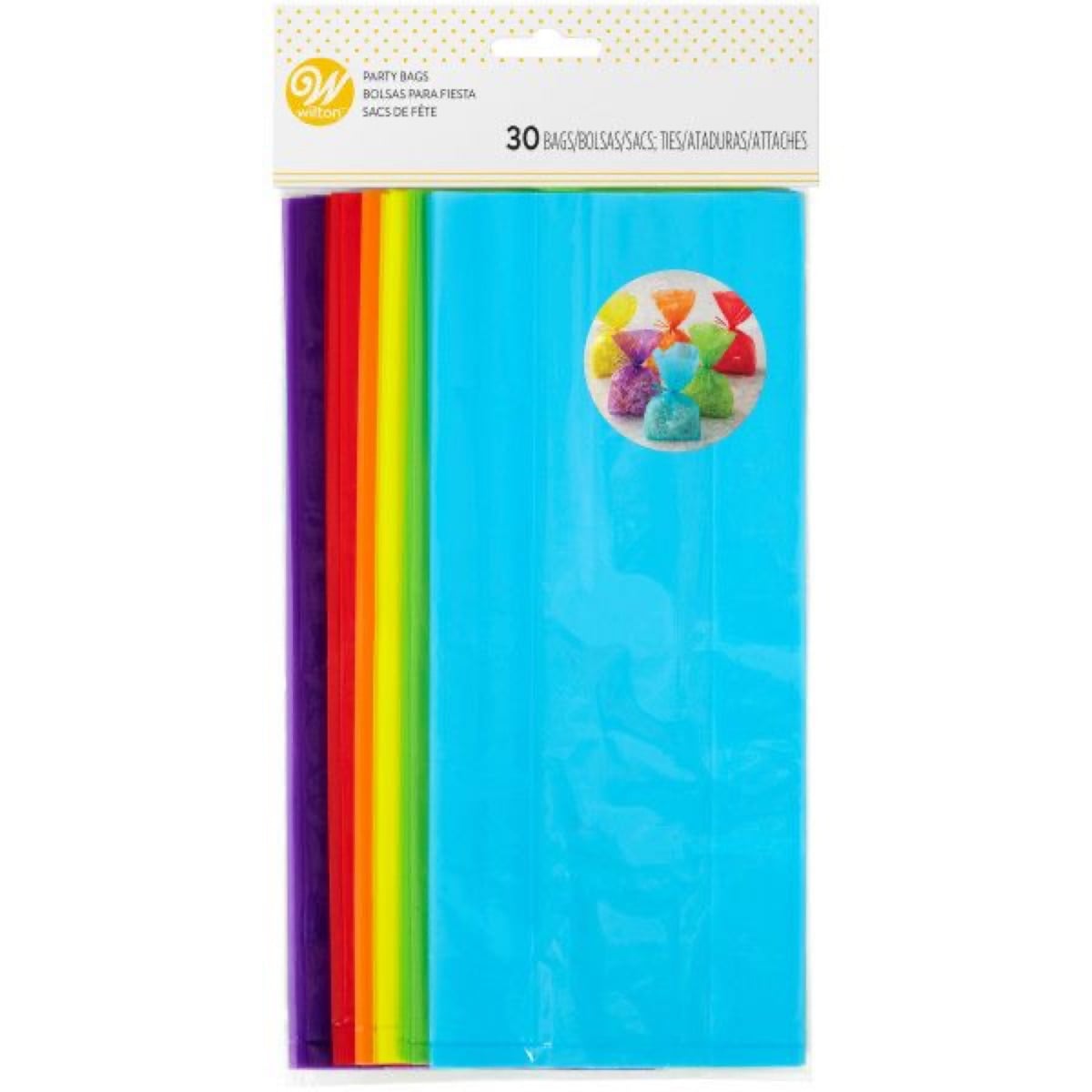 Sachets en plastique colorés (30pcs)
