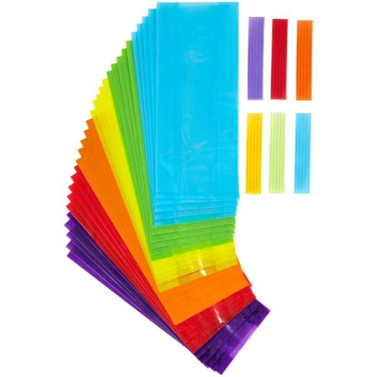 Sachets en plastique colorés (30pcs)