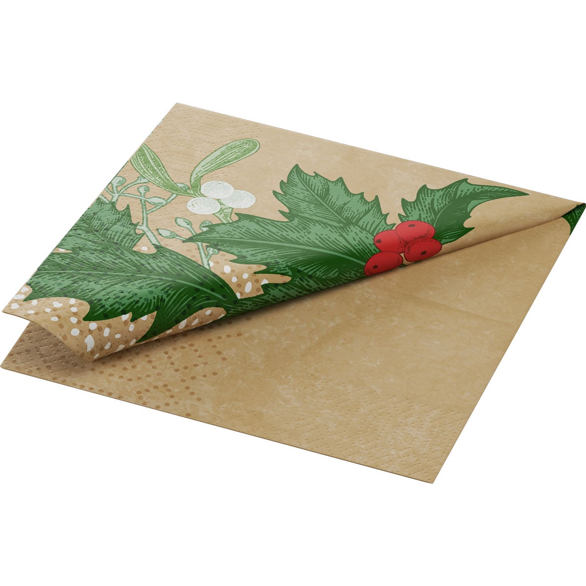 Serviettes - Snowy Berries 33x33cm (50pcs)