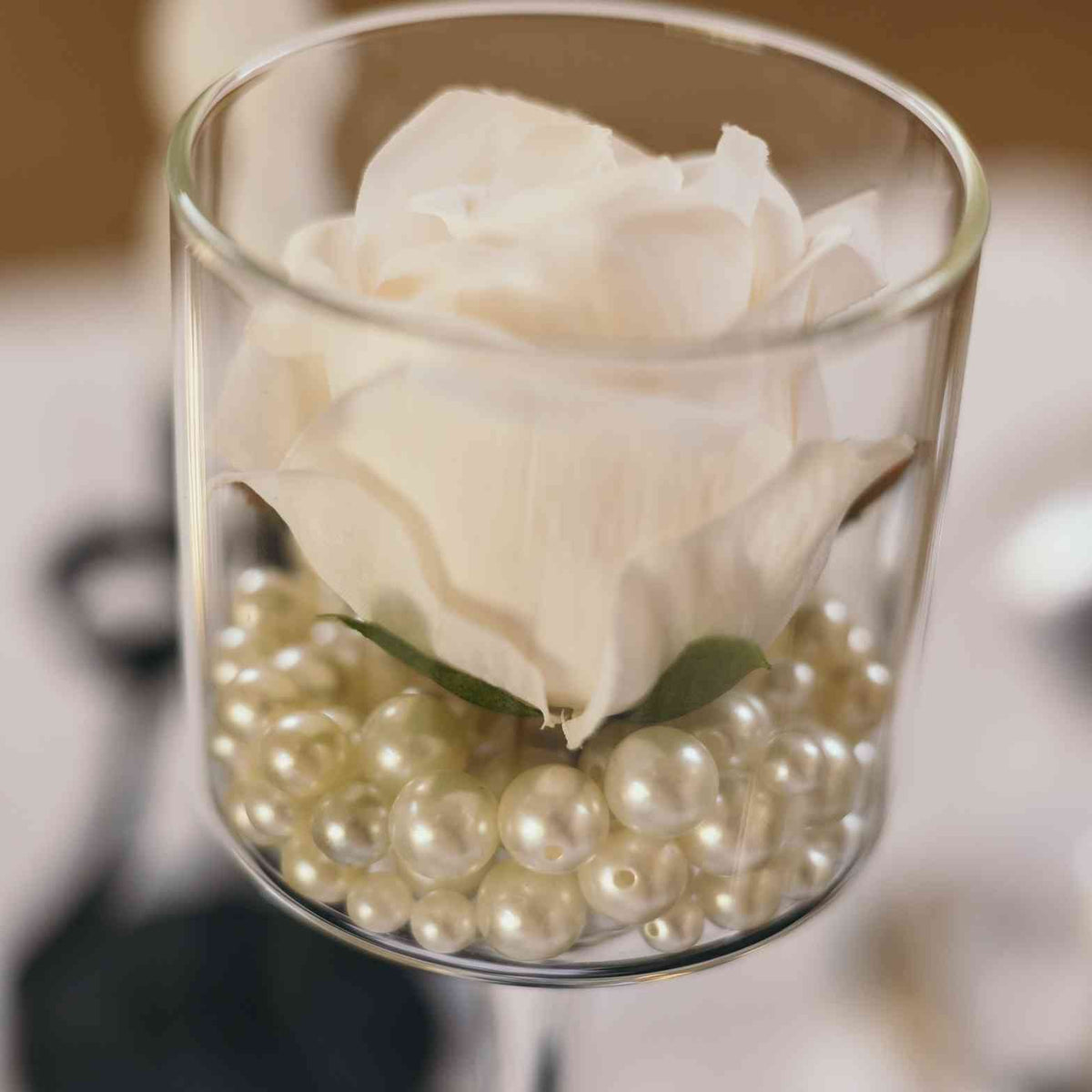 Perles blanches nacrées (50pcs)