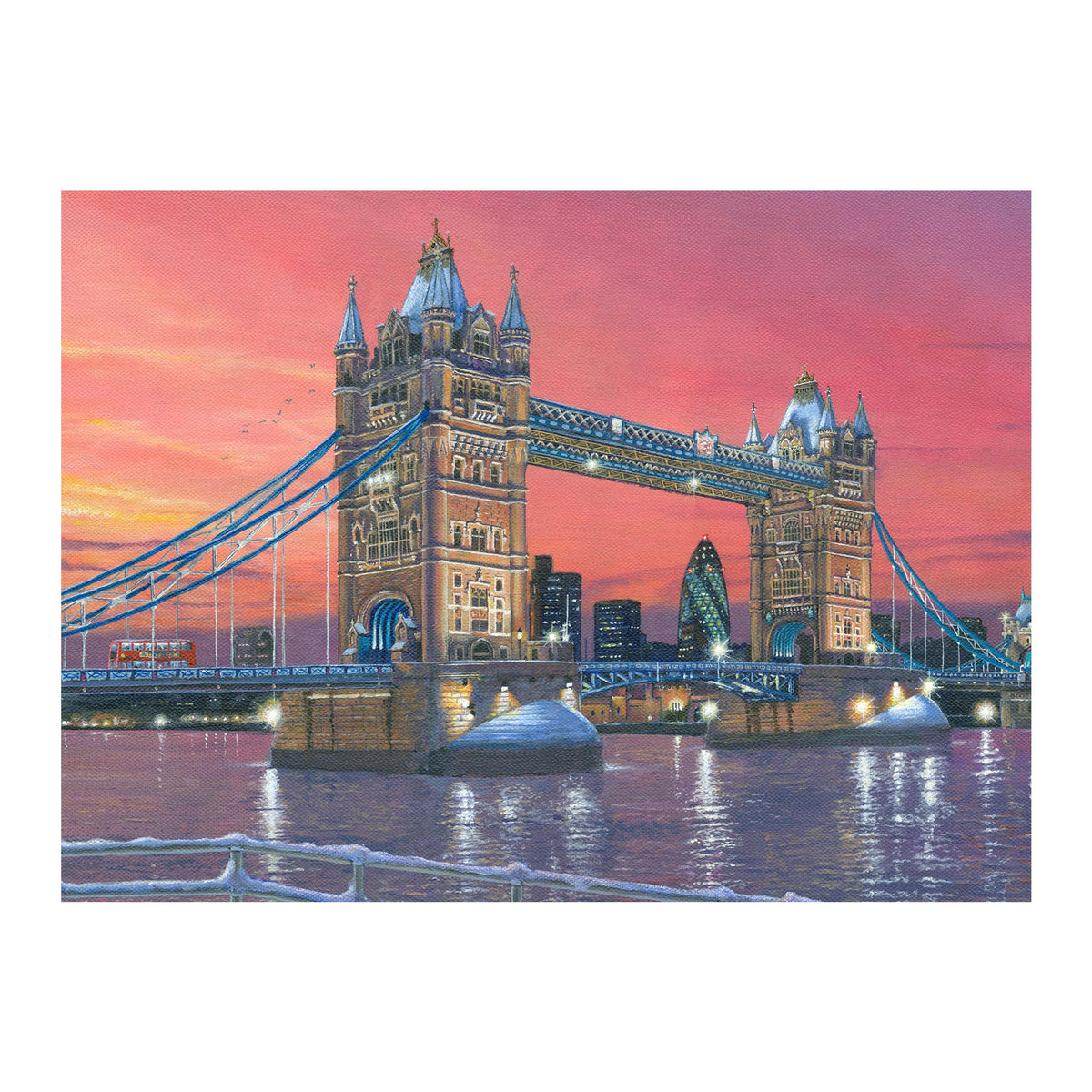 63-piece Puzzle - City Dusk