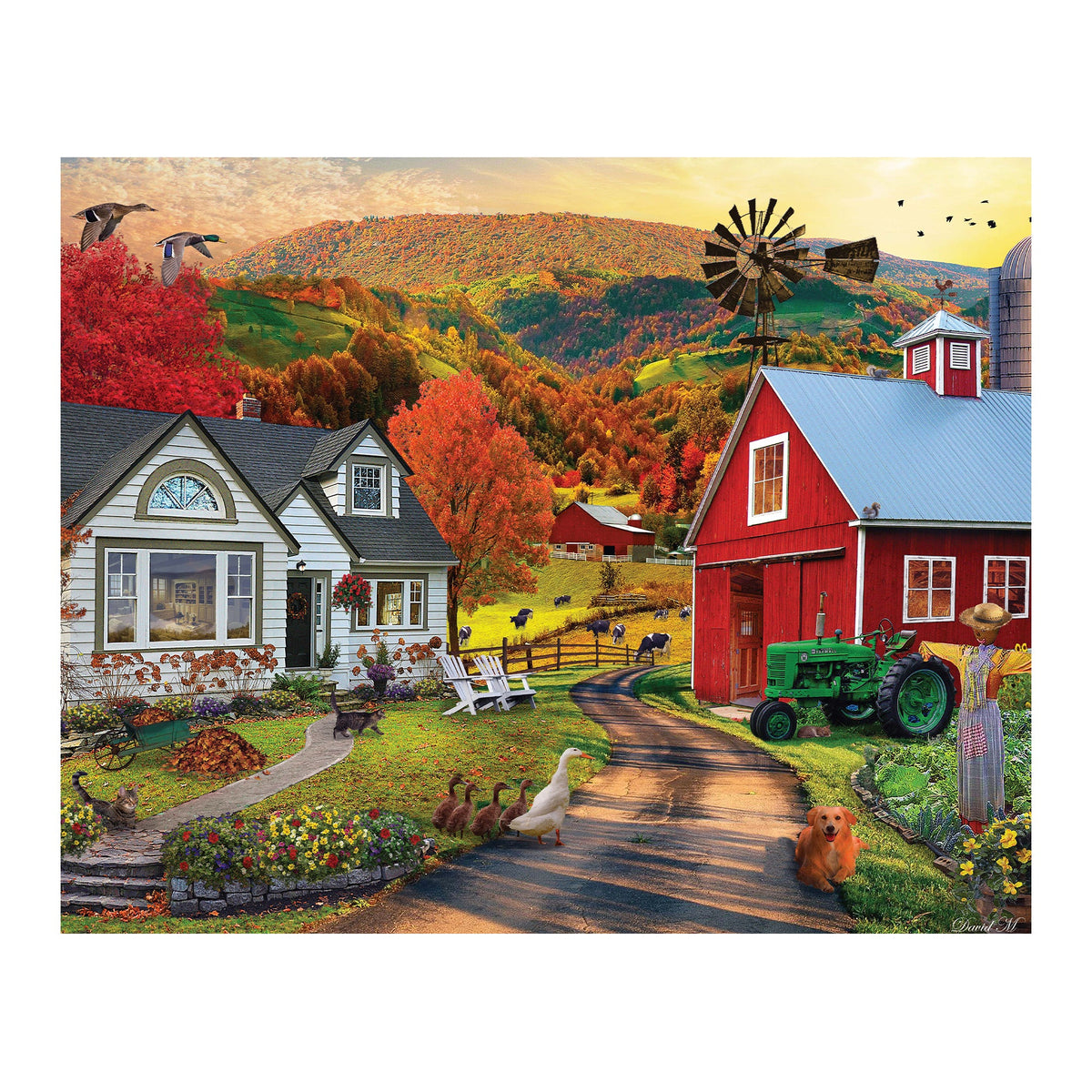 100-Teile-Puzzle - Leben auf dem Bauernhof