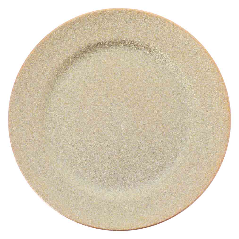 Sous-assiette réutilisable Éclat - Paillettes Or (Ø33cm)