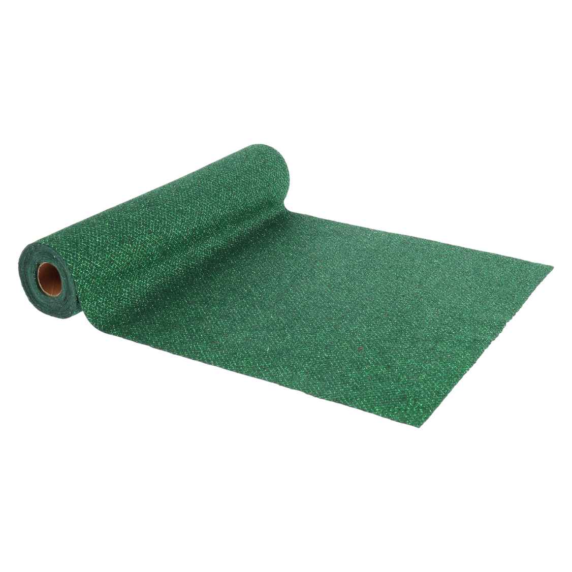 Chemin de table Losanges velours et paillettes - Vert (3m)