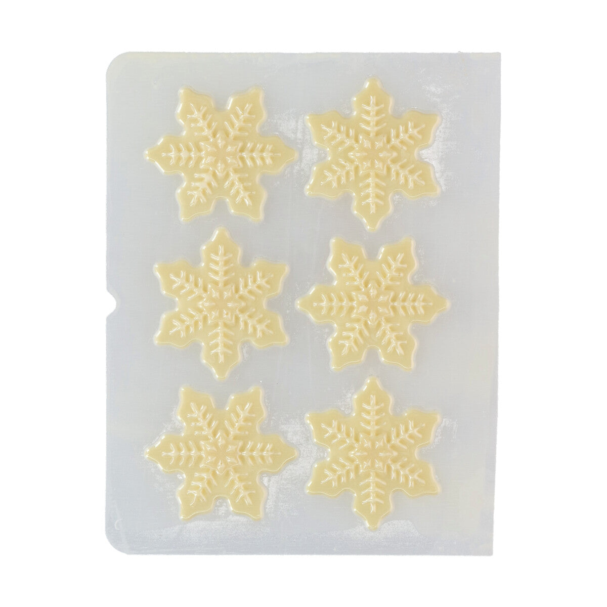 Décorations en chocolat - Flocons de neige (6pcs)
