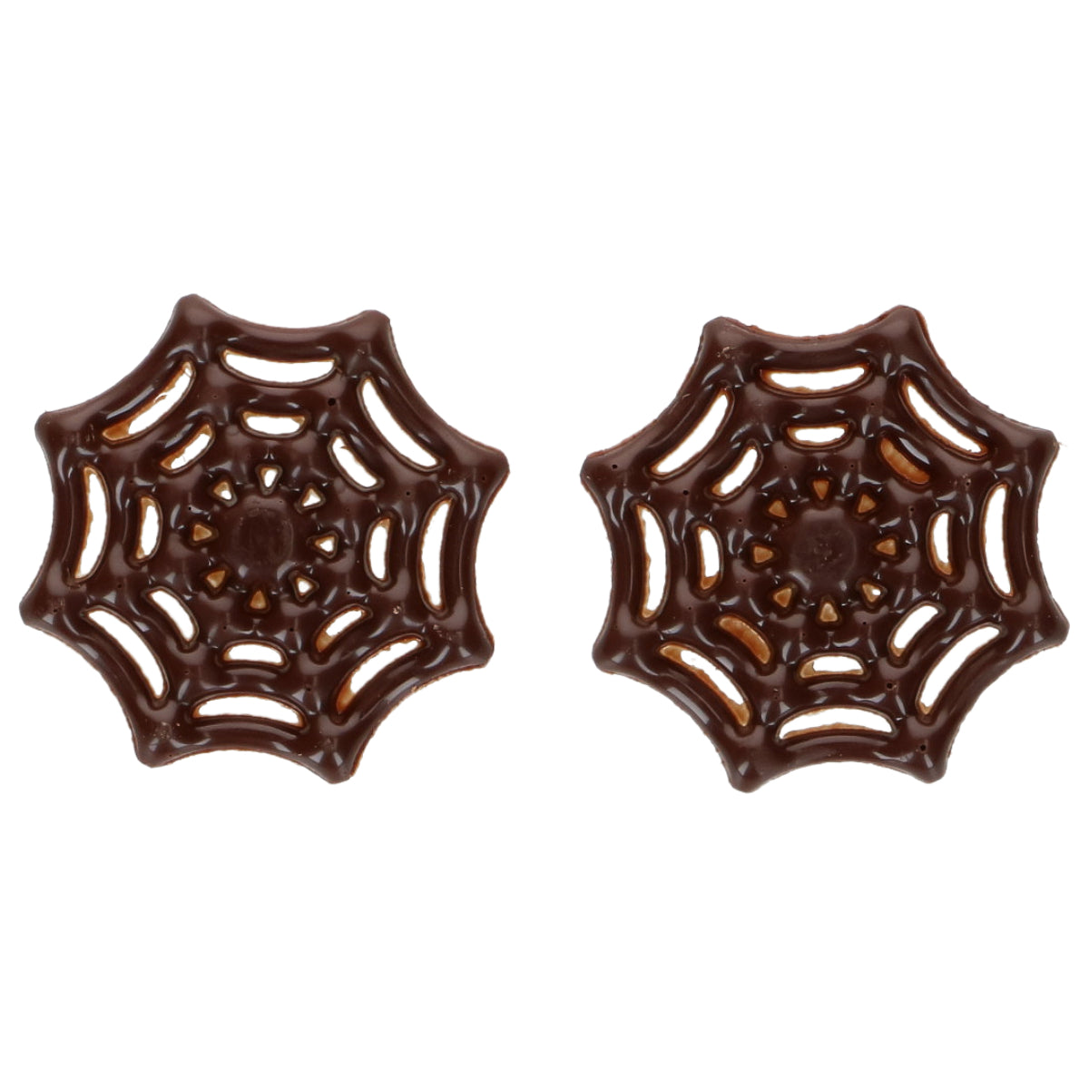 Décorations en chocolat - Toiles d'araignée (6pcs)