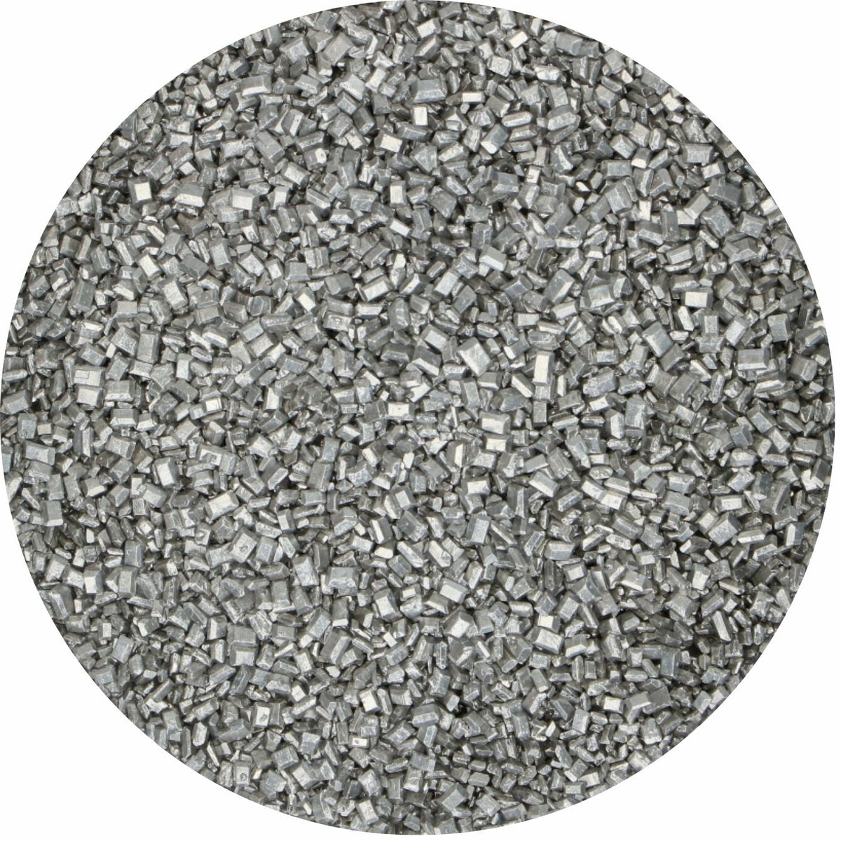 Silver metallic sugar crystals (80g)