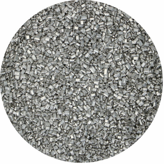 Cristaux de sucre métalliques argent (80g)