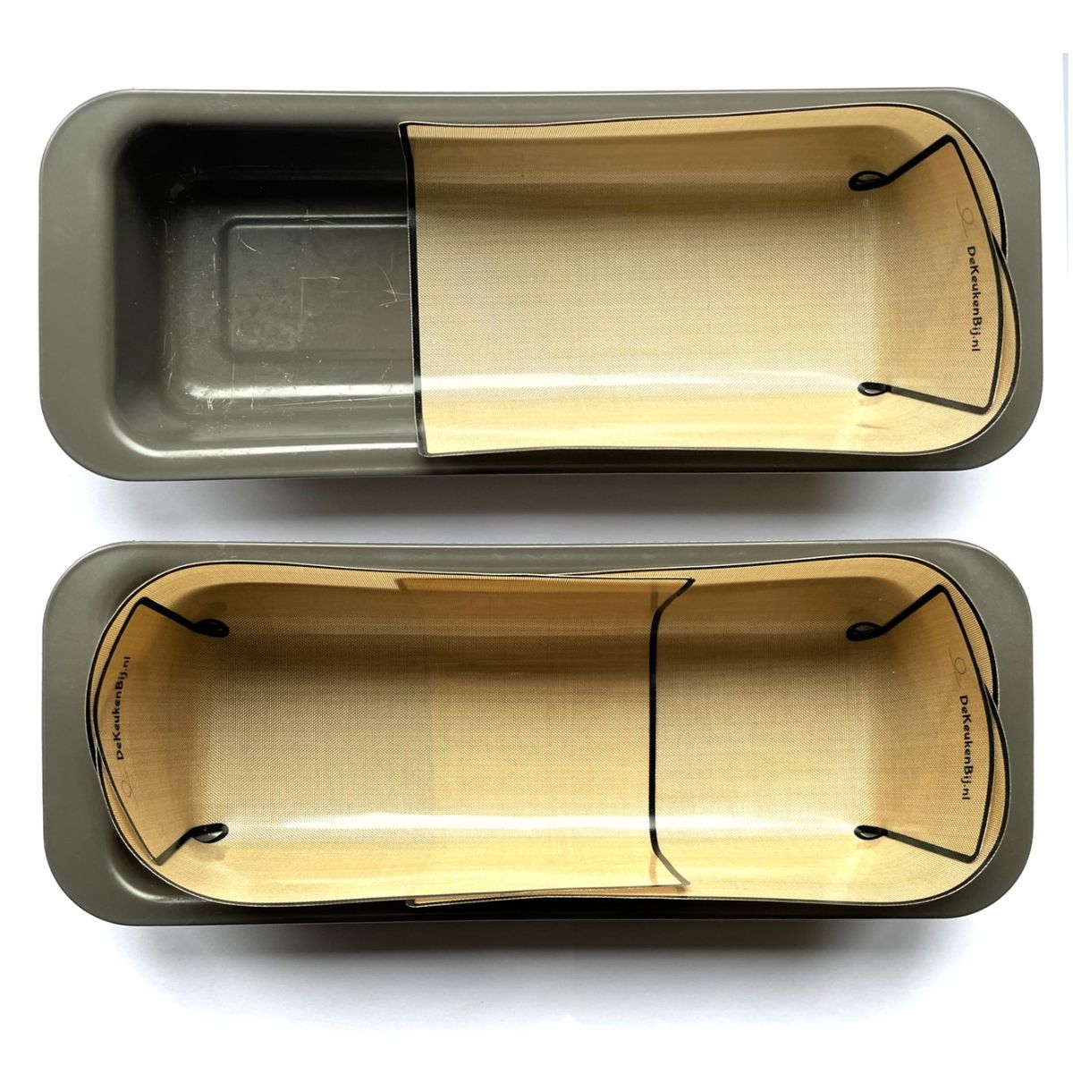 Papier de cuisson en silicone réutilisable pour moule à cake (18 à 31 cm)