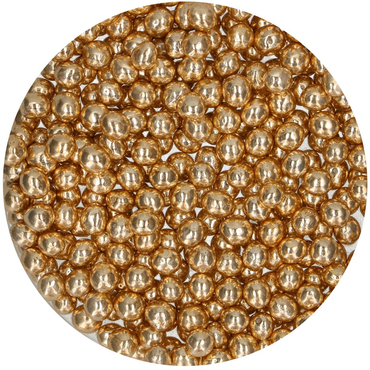Perles de chocolat croquant - Or
