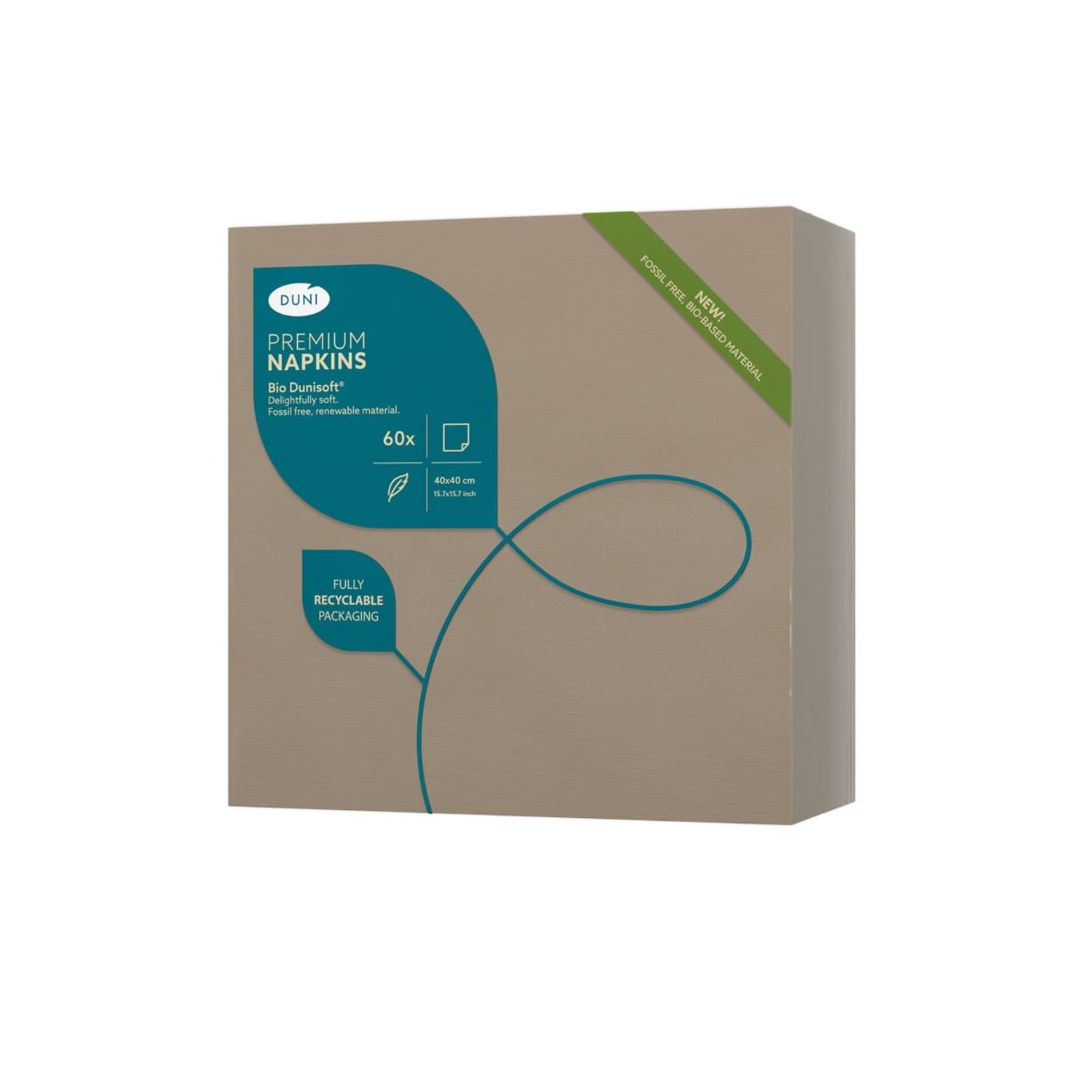 Serviettes Grège 40x40cm (60pcs)