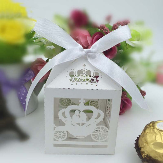 Boite à dragées "Calèche" (10 pcs)