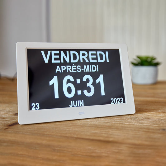 ALLY Clock 20cm - Horloge Calendrier Senior & Alzheimer