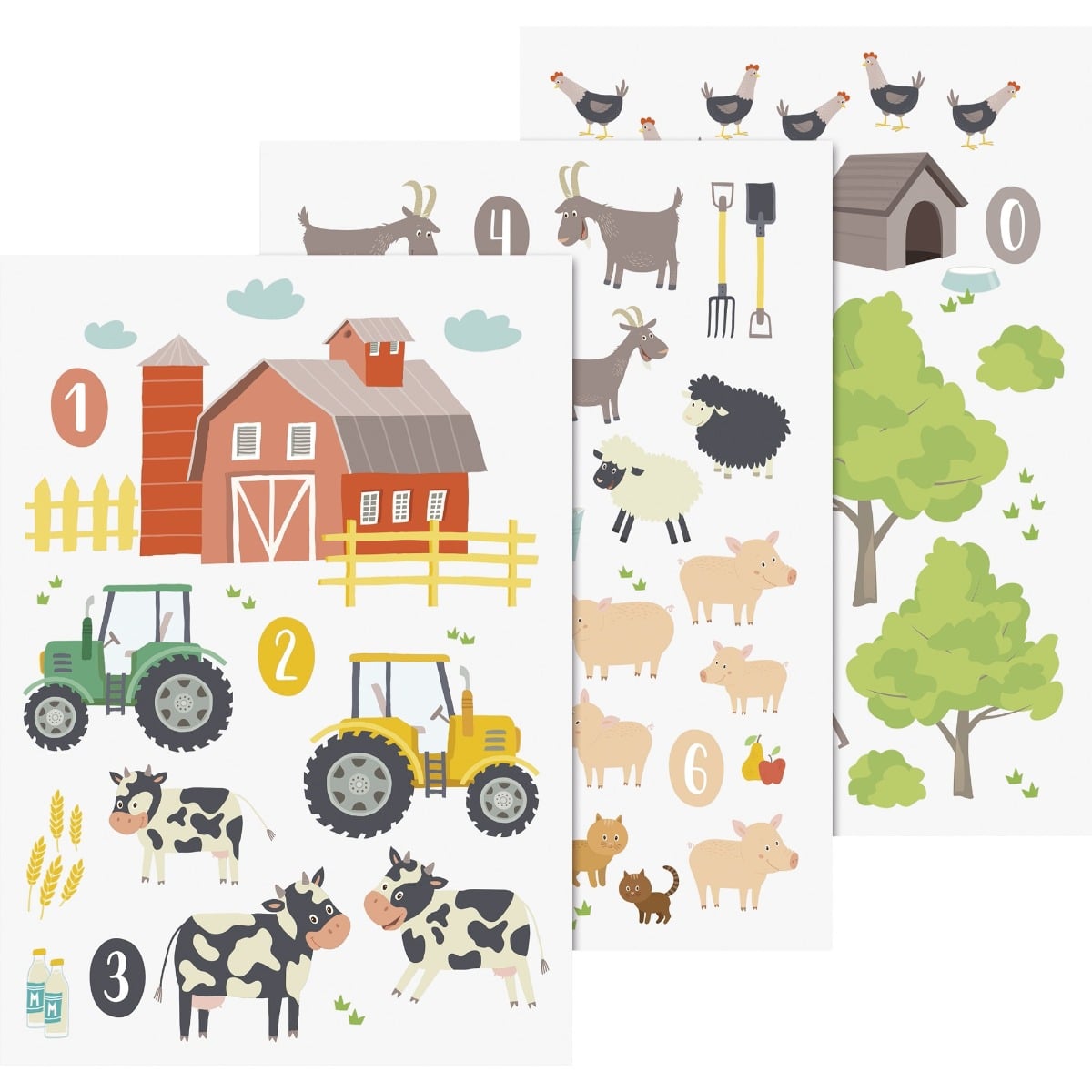 Autocollants pour vitre - Ferme