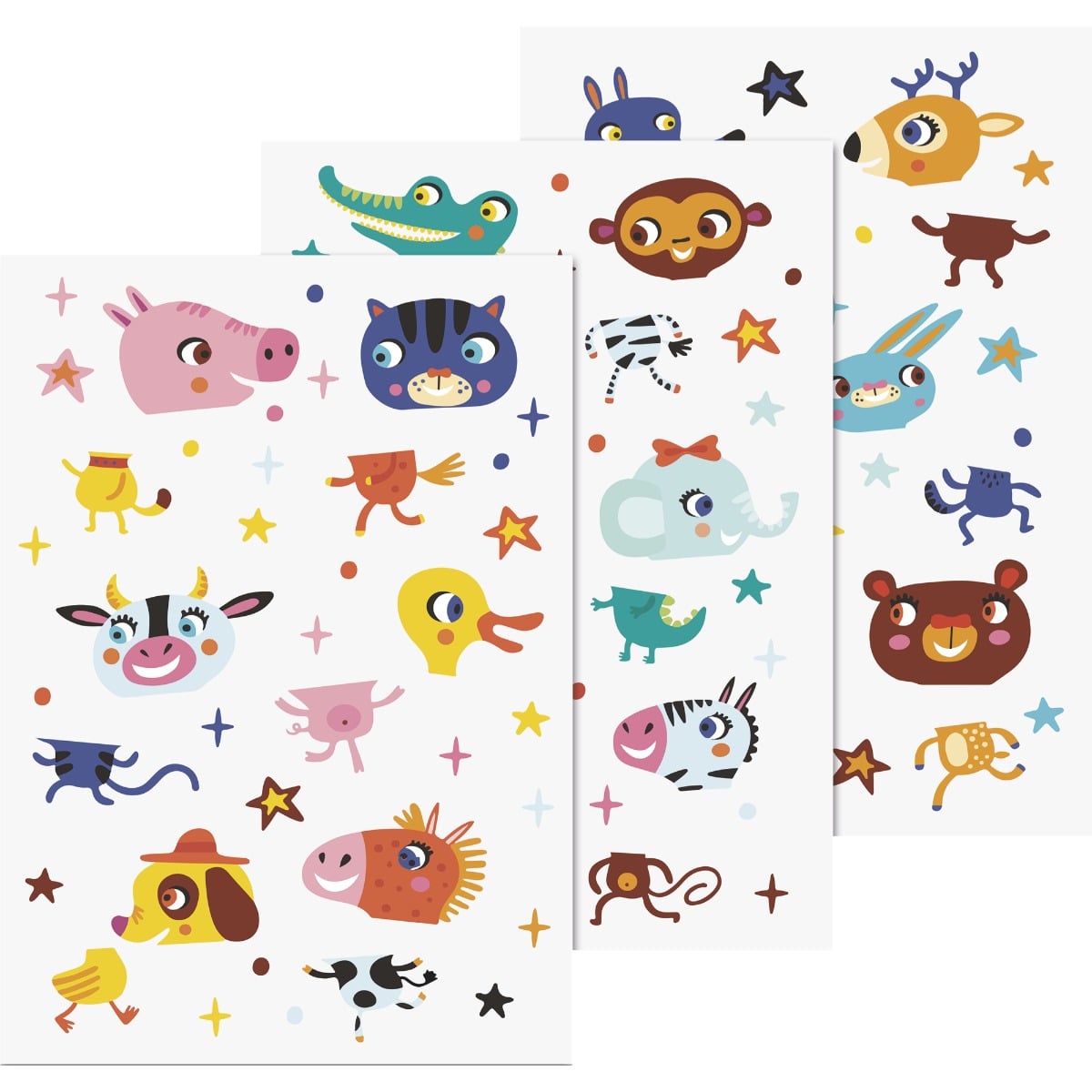 Autocollants pour vitre - Puzzle animaux