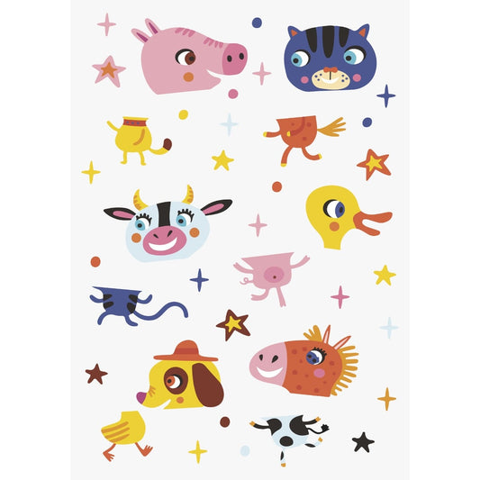 Autocollants pour vitre - Puzzle animaux