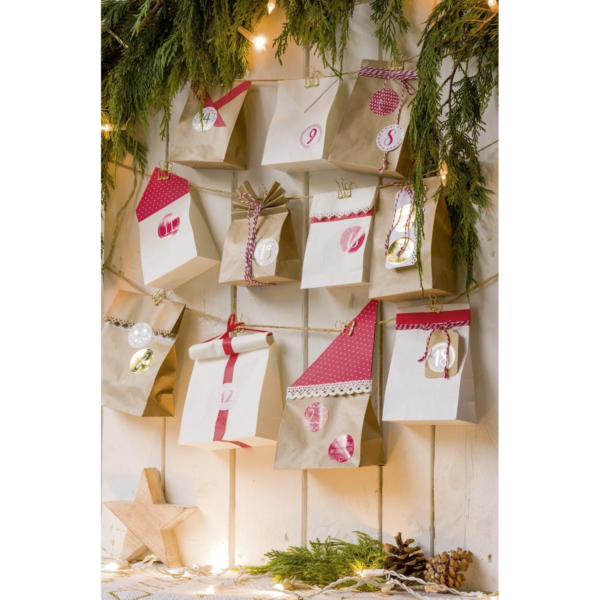 Autocollants - Merry Xmas doré (24pcs)