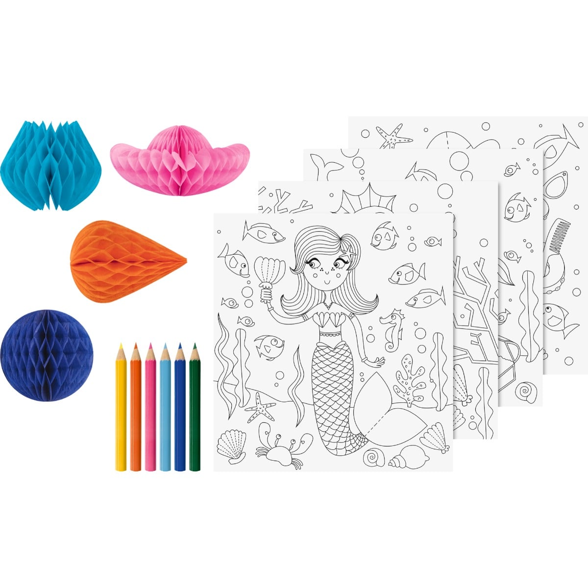 3D Set de coloriage - Vie sous-marine