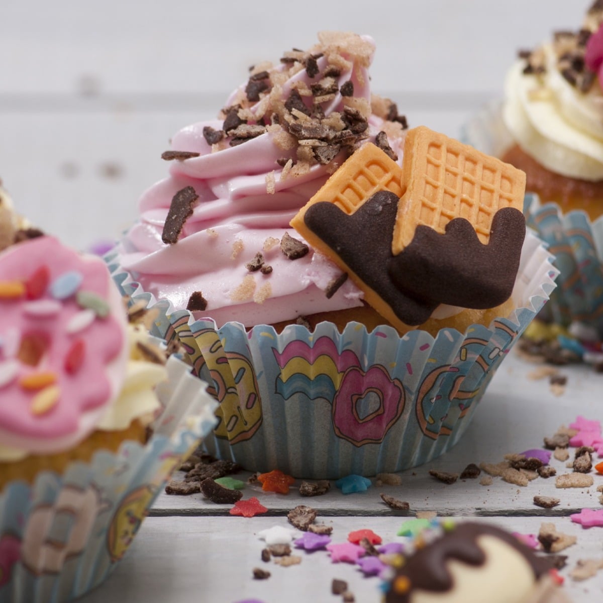 Décorations en sucre - Gourmandise (6pcs)