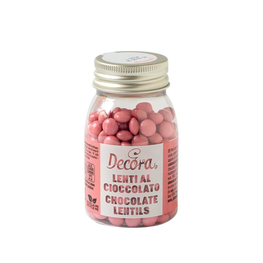 Lentilles en chocolat - Rose Pêche