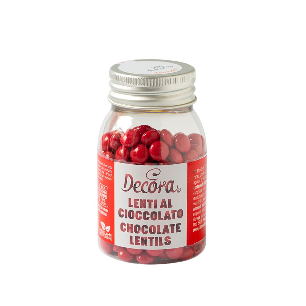 Lentilles en chocolat - Rouge