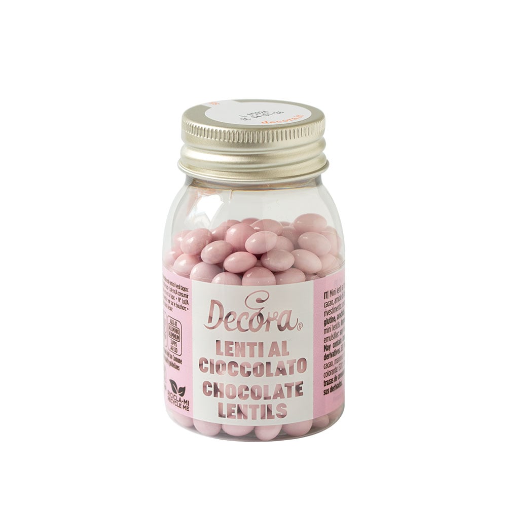Lentilles en chocolat - Rose